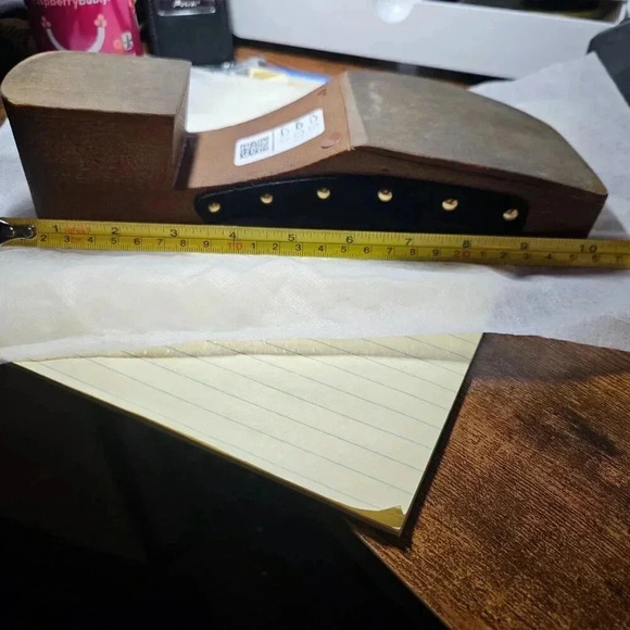 Asos Design |  BROWN Suede Clogs Mules with Antique Gold Tone Studs - Picture 9 of 11